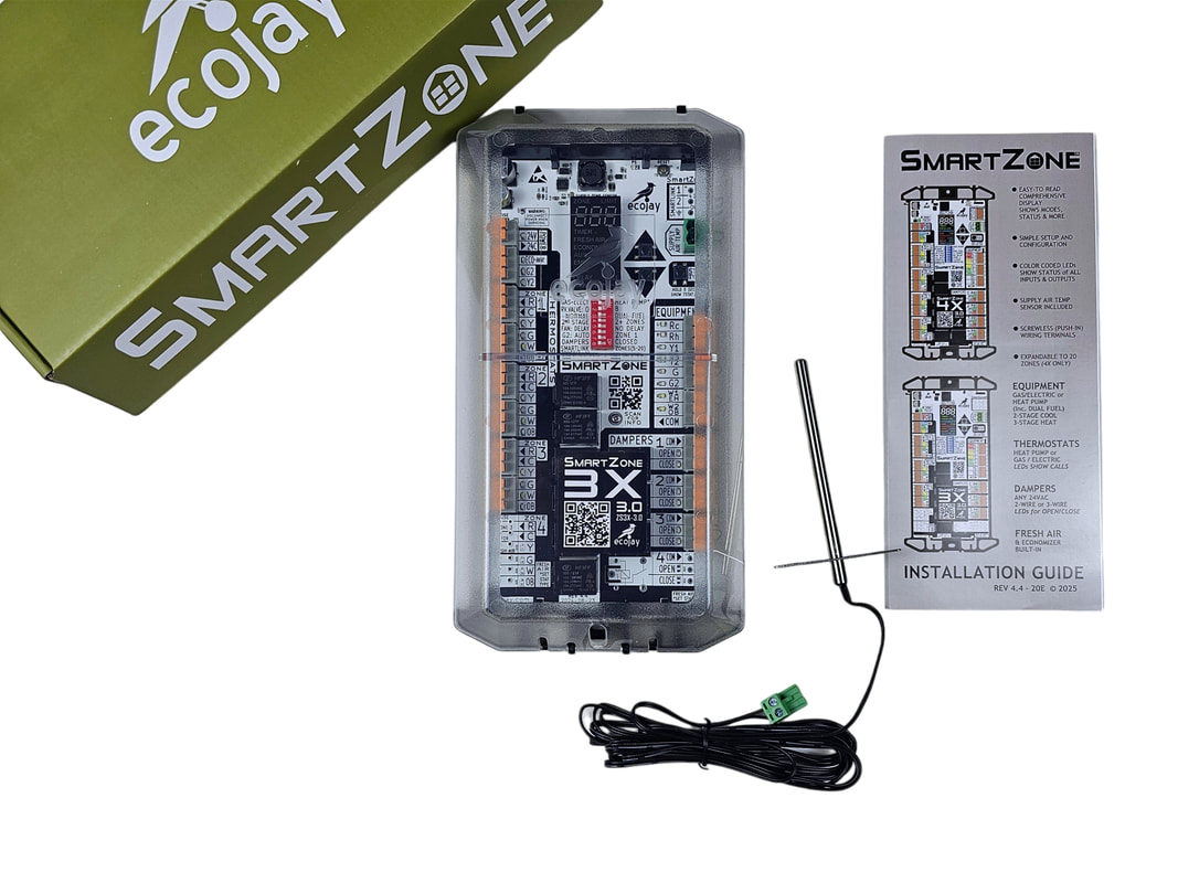 CAJ smartselector EX.CONTROLジャック付きMOD Ecojay SmartZone 3.0 - ecojay.com - SmartZone - HVAC Zoning Controls