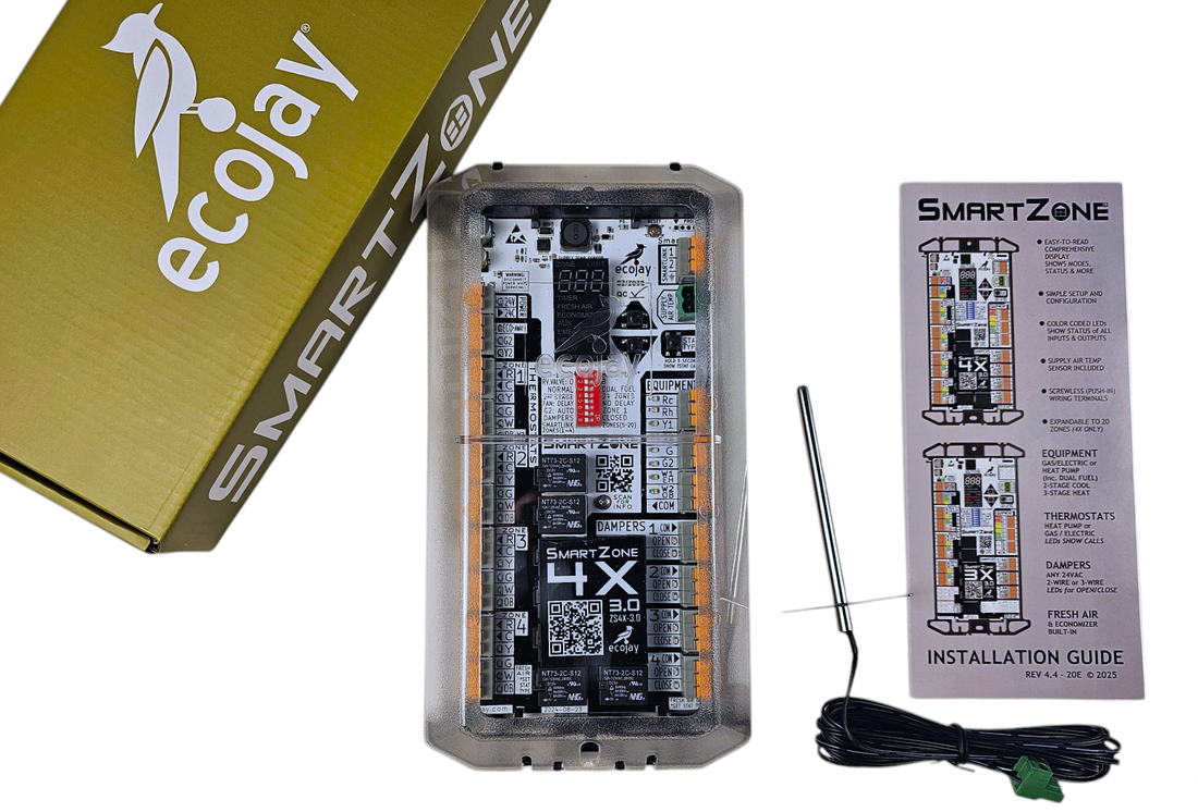 CAJ smartselector EX.CONTROLジャック付きMOD Ecojay SmartZone 3.0 - ecojay.com - SmartZone - HVAC Zoning Controls